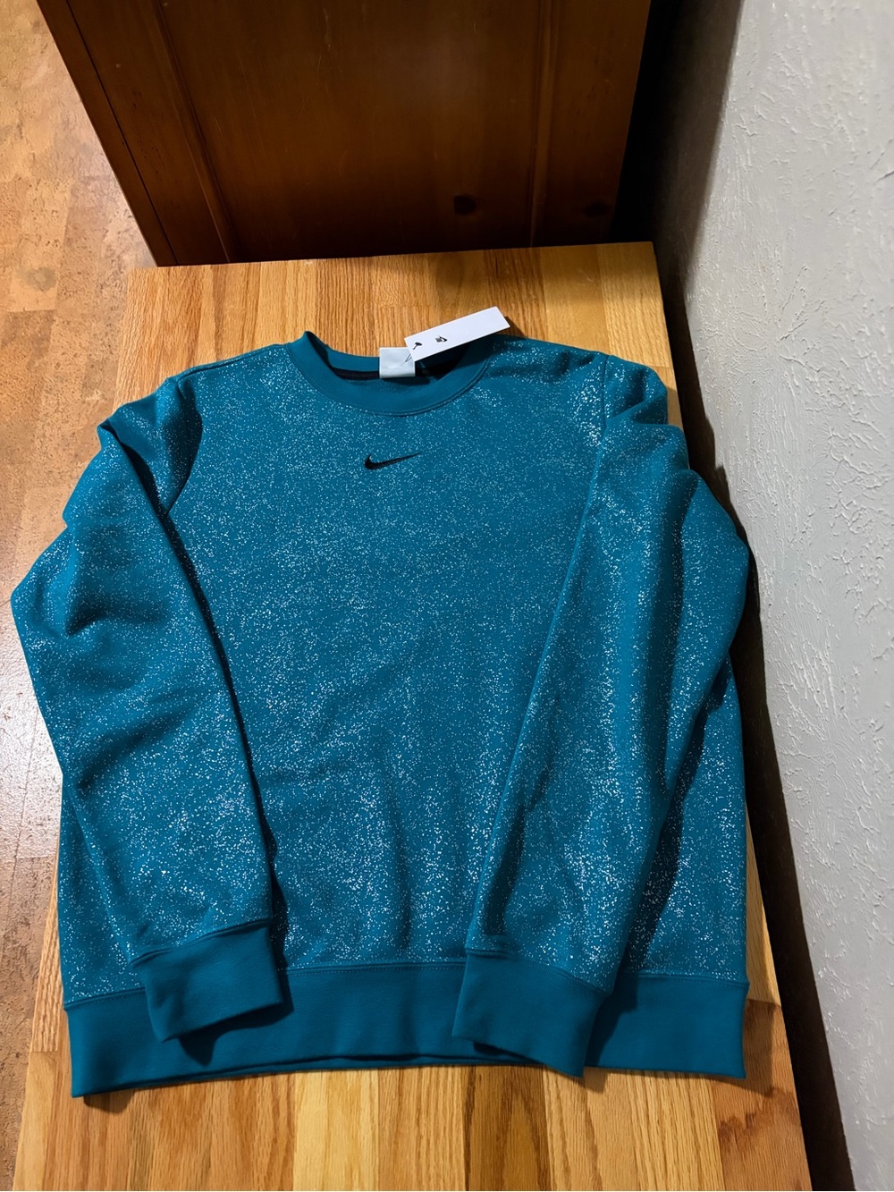 Nike Teal Sparkle Crewneck Sweatshirt